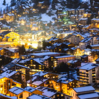 Zermatt og Matterhorn i kveldslys, fotokunst veggbilde / plakat av Kristoffer Vangen