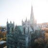 Nidarosdomen i Trondheim i solskinn, fotokunst veggbilde / plakat av Tor Arne Hotvedt