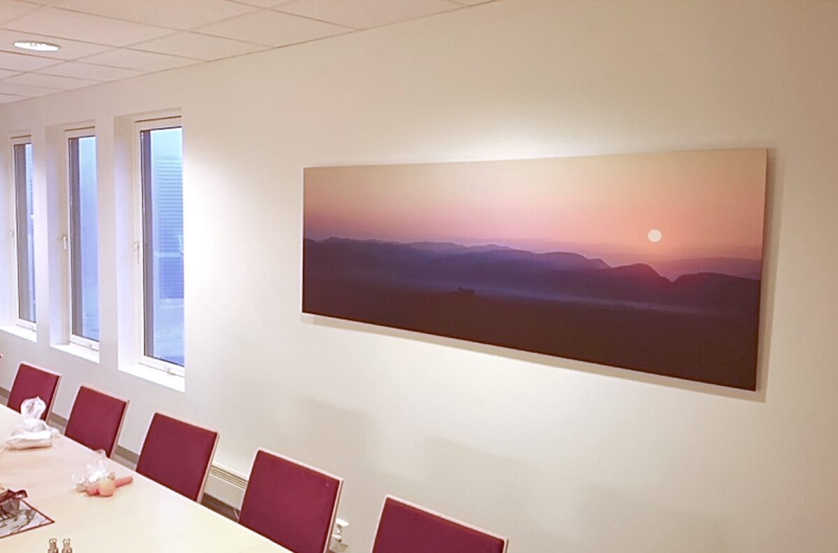 Solnedgang i Afghanistan, fotokunst veggbilde / plakat av Henning Mella